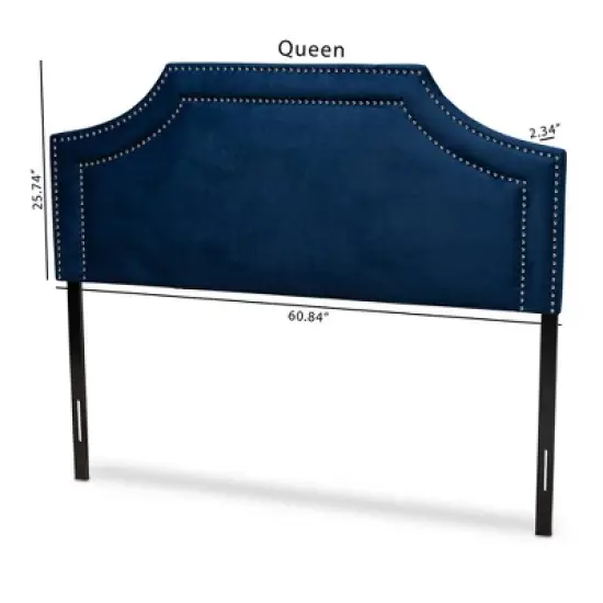 Avignon Velvet Headboard - Baxton Studio image {5}