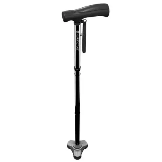 Drive Medical HurryCane Freedom Edition Folding Cane with T Handle, Black image {5}