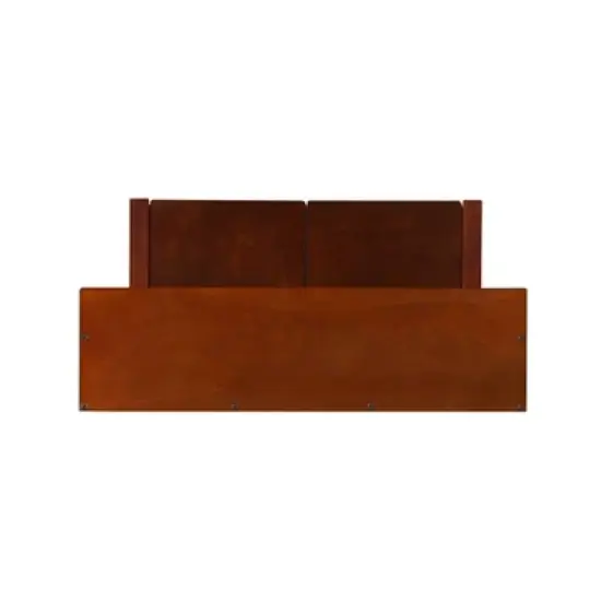 Misson Hall Tree with Storage Bench Walnut - Linon image {7}