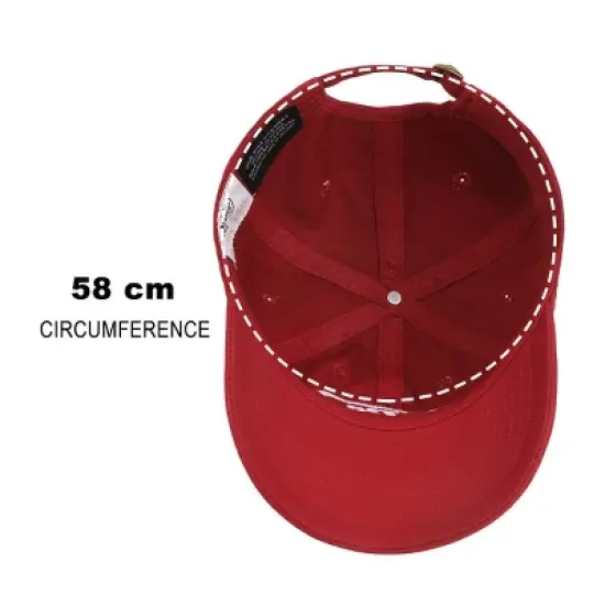 Dr. Pepper Adult Red Embroidered Front Art Logo Hat image {5}