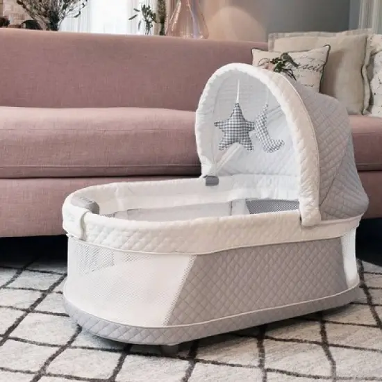 TruBliss Journey 2-in-1 Bassinet - Light Gray image {6}