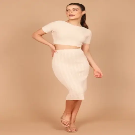 Petal and Pup Womens Ella Cable Knit Two Piece Set image {8}