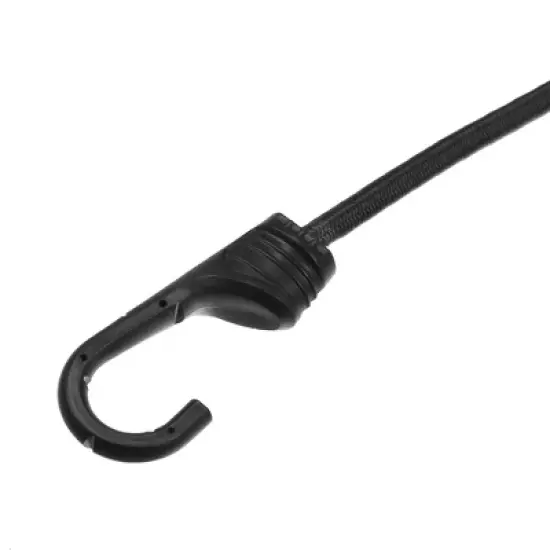 Unique Bargains Strong Elastic Strapping Rope with Hooks for Bicycle Luggage Black 12 Pcs image {4}