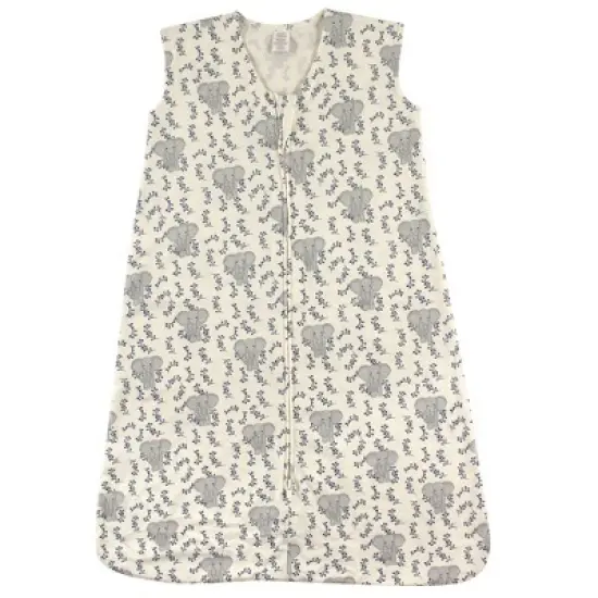 Touched by Nature Baby Organic Cotton Sleeveless Wearable Sleeping Bag, Sack, Blanket, Elephant image {2}