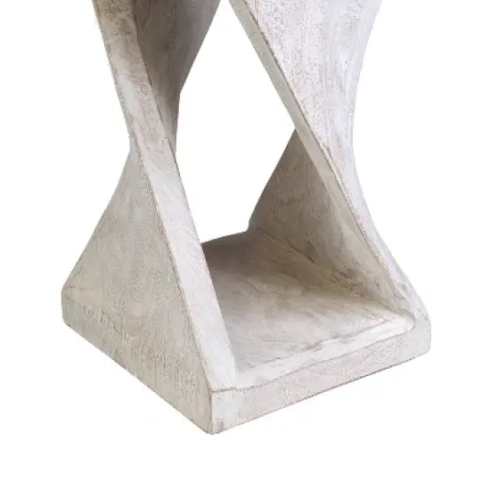 Cason Side Table White Wash - East At Main image {4}