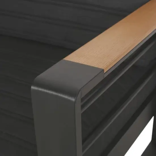 Christopher Knight Home Aluminum Giovanna Rust Resistant Outdoor Patio Loveseat with Cushions: Weather-Resistant, UV-Protected image {8}