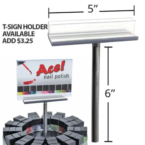 Azar Displays Two Tier Revolving Display 8"H x 11"Dia. - 12 Sections image {4}