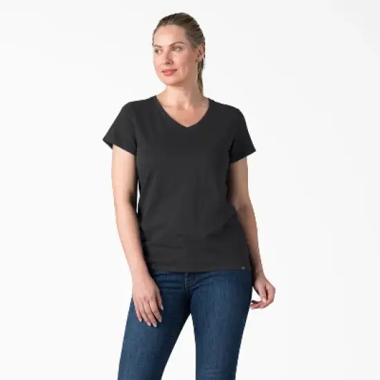 Dickies Women's Short Sleeve V-Neck T-Shirt image {4}