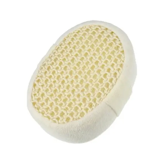 Unique Bargains Bathroom Jute Shower Sponge 5.51"x3.98"x1.81" Beige 1 Pc image {6}