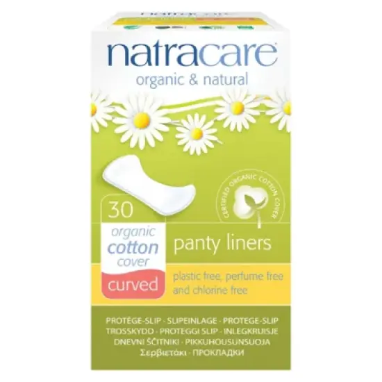 Natracare Organic Cotton Panty Liners Curved - 30 ct image {4}