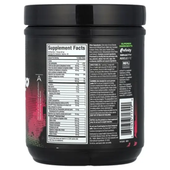 MuscleTech EuphoriQ&reg; Pre-Workout V2, Strawberry Kiwi, 15.41 oz (437 g) image {1}