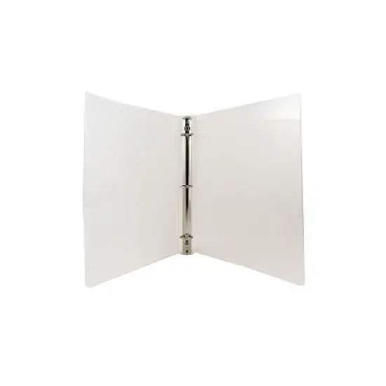 JAM Paper Plastic 1" 3-Ring Binder Clear 751T1CL image {3}