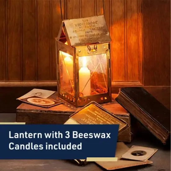 Kings County Tools Folding Lantern with 3 Candles image {1}