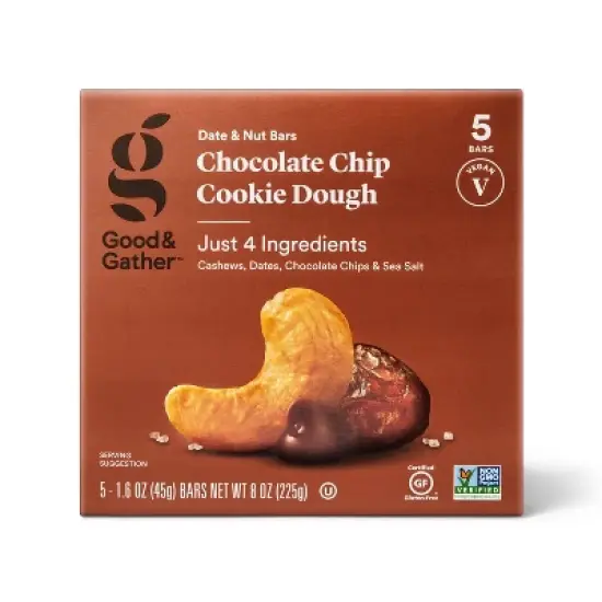 Chocolate Chip Cookie Dough Nutrition Bars - 5ct - Good & Gather&trade; image {3}