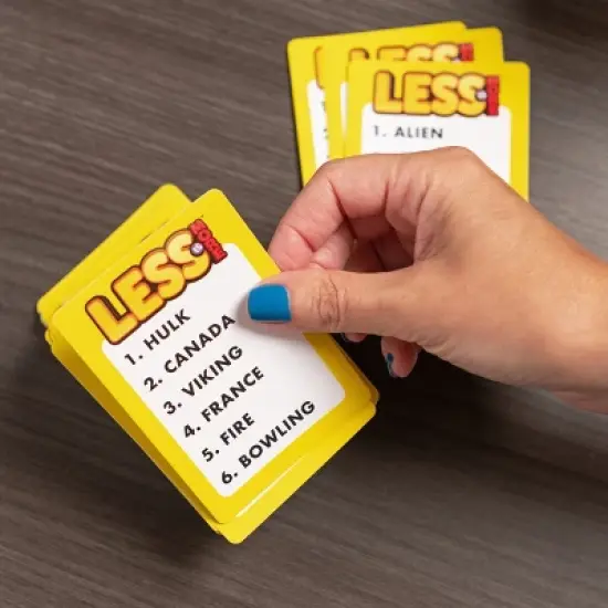 Spin Master Games Less is More, Party Board Game Fun Word Letter Card Game Funny Gift Toy Living Room Family Game Night image {7}