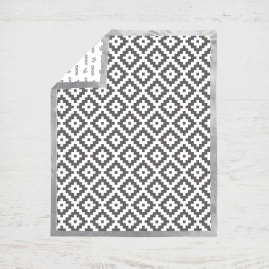 Bacati - Love Design/Print Gray/Silver 10 pc Crib Bedding Set with 2 Crib Fitted Sheets image {4}