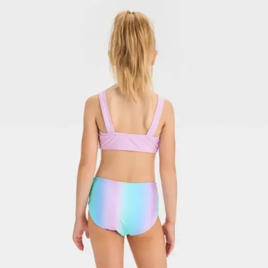 Girls' 'Sea Life' Solid Bikini Set - Cat & Jack&trade; Light Purple image {2}