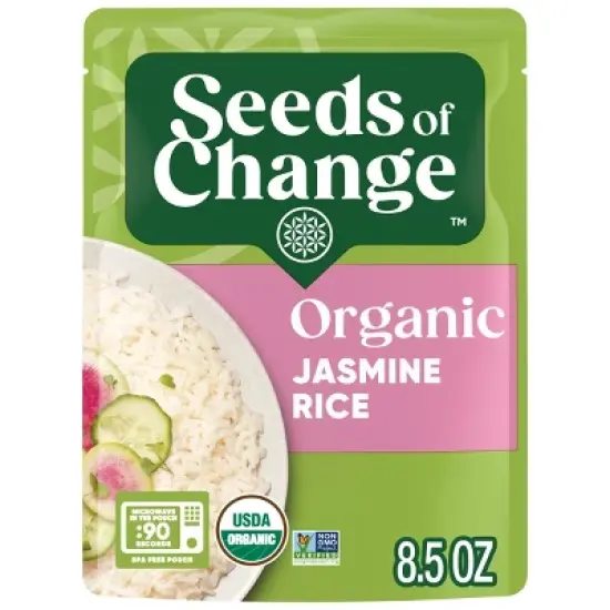 Seeds of Change Organic Jasmine Rice Microwavable Pouch - 8.5oz image {6}