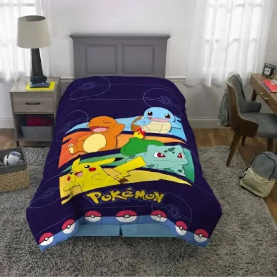Twin Pokemon Groove Reversible Kids' Comforter image {1}