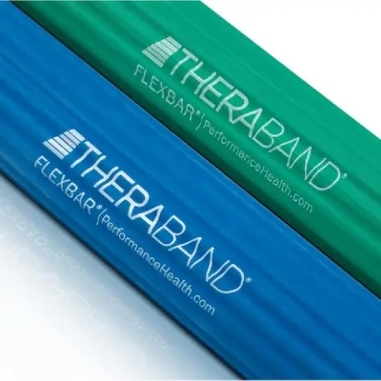 THERABAND FlexBar, Tennis Elbow Therapy Bar, Set of 2, Medium-Heavy image {2}