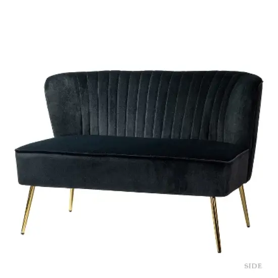 Velvet Nicolas Loveseat Sofa | Karat Home image {10}