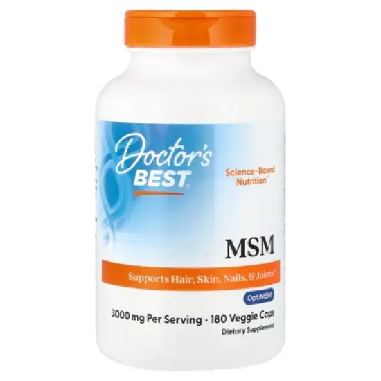 Doctor's Best MSM, 180 Veggie Caps (1,000 mg per Capsules) image {4}