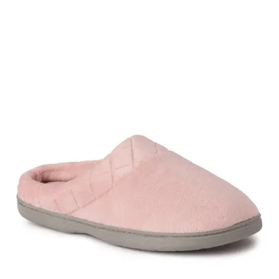 Dearfoams Women's Darcy Quilted Cuff Velour Clog Slipper image {8}