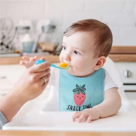 The Peanutshell Baby Girl Terry Bibs, 18 Pack for Feeding, Teething, or Drooling|Girl Foods/Wild Child image {6}