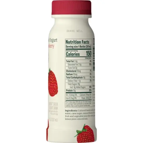 Chobani Strawberry Greek Yogurt Drink - 7 fl oz image {2}