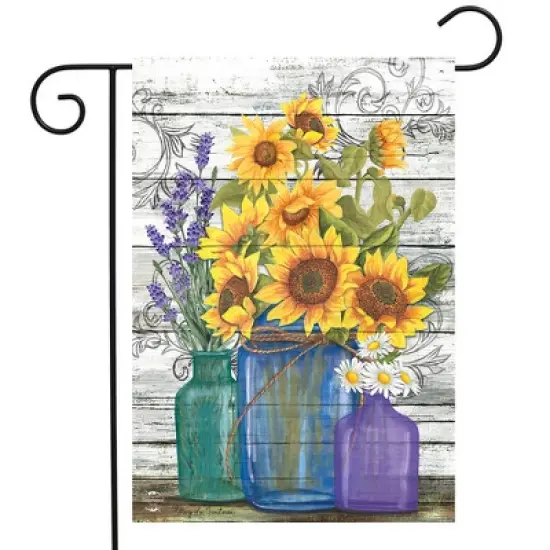 Briarwood Lane Garden Flag 18x12.5 For Outdoor Rustic Sunflowers Summer Garden Flag Flag For Summer Garden Flag Flags For Outside image {1}
