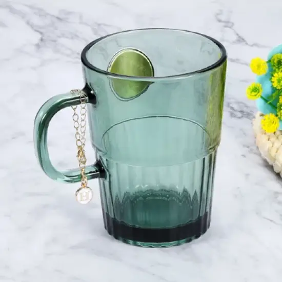 Unique Bargains Heart Shape Identification Handle Letter Charm Accessories Black 1 Pc image {5}