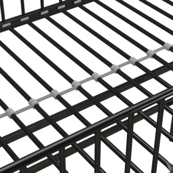 Twin Kaila Metal Loft Bed Black - Room & Joy image {9}