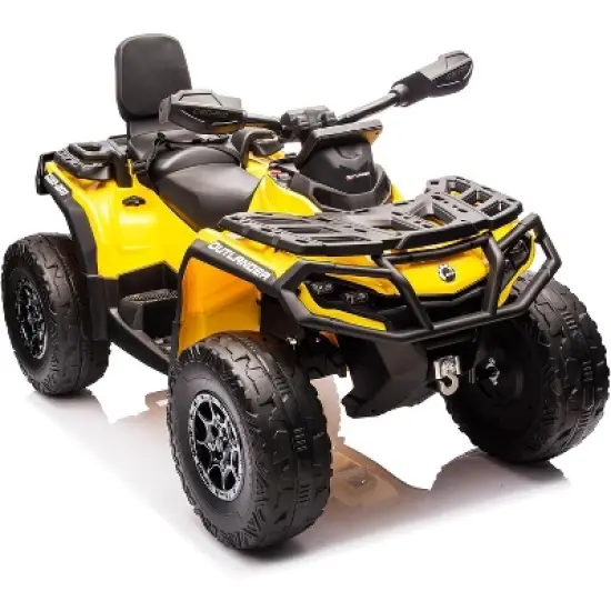 2 Seater Electric Children's Terrain Vehicle, 12V Remote Control Riding Toy Car, Battery Operated Vehicle w/Music, Remote Control, LED Lights image {11}