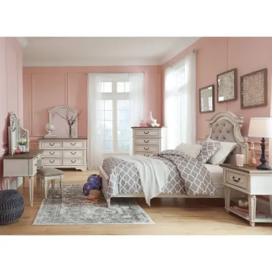 Realyn One Drawer Nightstand Chipped - Signature Design by Ashley image {7}