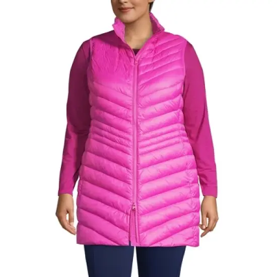 Lands' End Women's Ultralight Packable Down Vest image {4}