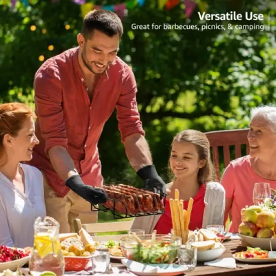 Sorbus Non-Stick Rib Rack - Porcelain Coated Steel Roasting Stand image {6}