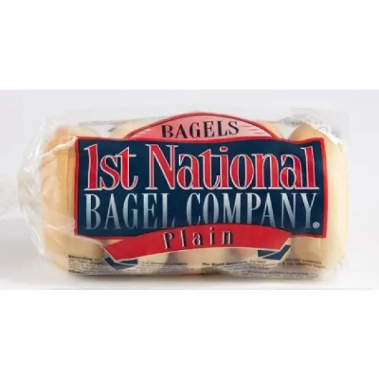 1st National Plain Bagels - 5ct image {1}