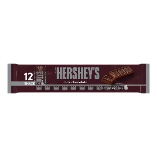 Hershey's Milk Chocolate Snack Size Candy Bars - 5.4oz/12ct image {1}