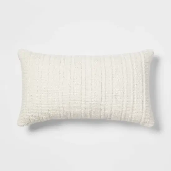 Oversized Textural Woven Throw Pillow Cream - Threshold&trade; image {4}