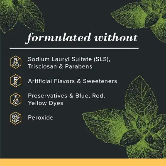 Burt's Bees Toothpaste, Natural Flavor, Charcoal Fluoride-Free Toothpaste, Zen Peppermint, 4.7 oz image {5}