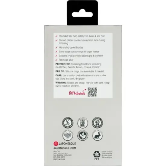 JAPONESQUE Men's Essential Facial Grooming Scissor image {5}
