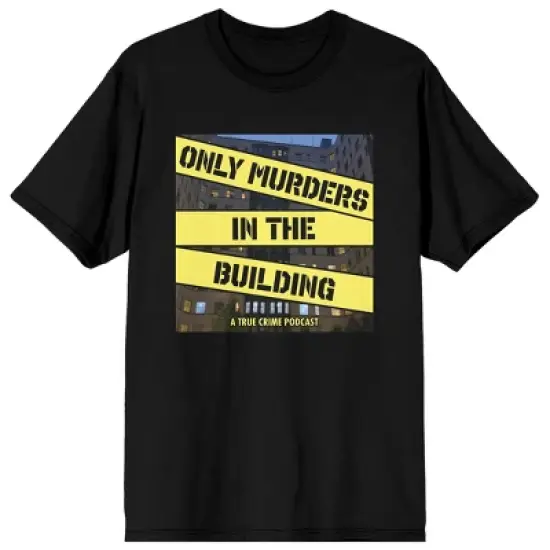 Only Murders In The Building Podcast Logo Art Crew Neck Short Sleeve Black Women's T-shirt image {2}