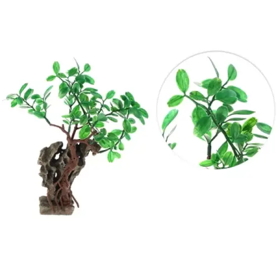 Unique Bargains Aquarium Plants Decoration Artificial Aquatic Plant Green 11.81" 1 Pcs image {2}