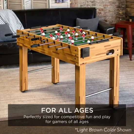 Best Choice Products 48in Competition Sized Foosball Table for Home, Game Room w/ 2 Balls, 2 Cup Holders image {1}