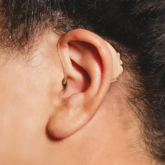 Lucid Hearing Engage Rechargeable OTC Behind The Ear with BT Streaming iPhone Hearing Aid image {1}