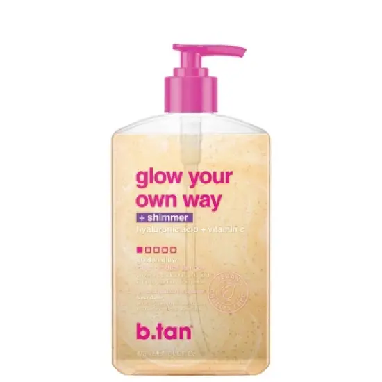 b.tan 'glow your own way' Shimmer Self Tanner - 16 fl oz image {5}