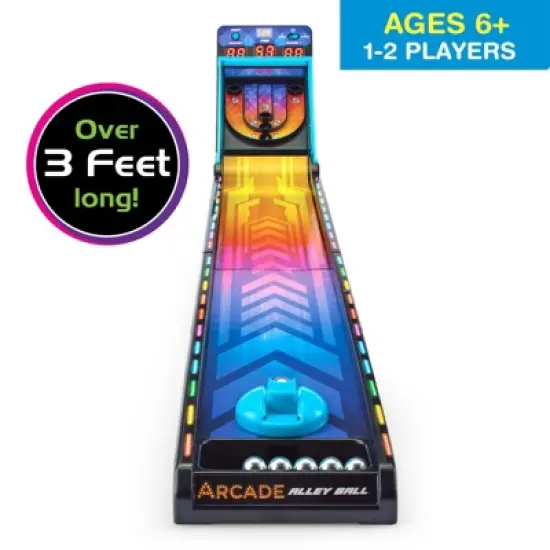 Game Zone Arcade Alley Ball For 1-2 Players, Ages 6+, Electronic Multiplayer Kids & Adults image {1}