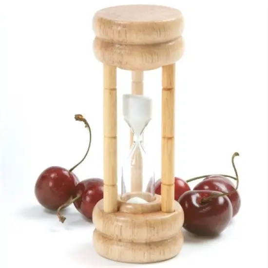 Norpro 3-Minute Wood Timer, Great for Cooking Eggs or Game Timer image {1}