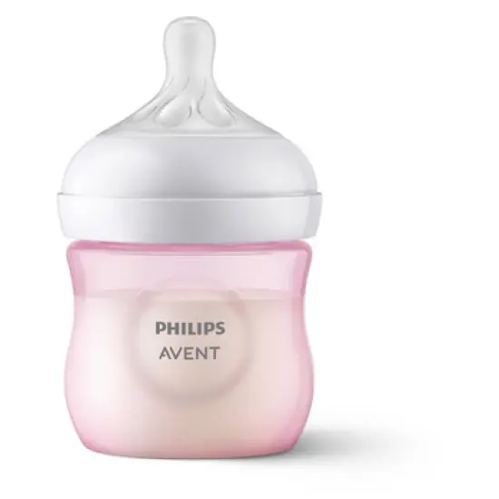 Philips Avent Natural Baby Bottle with Natural Response Nipple - Pink - 4oz image {17}