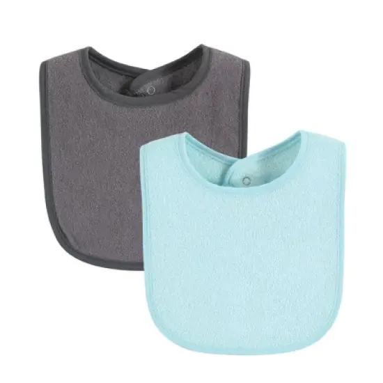 Hudson Baby Drooler Bib with Waterproof Lining, Blue Red, One Size image {5}